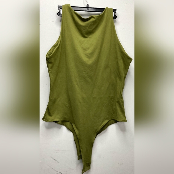 Tops - Women's Bodysuit High Neck Sleeveless Tank Tops Sexy Bodysuit XXL Plus size